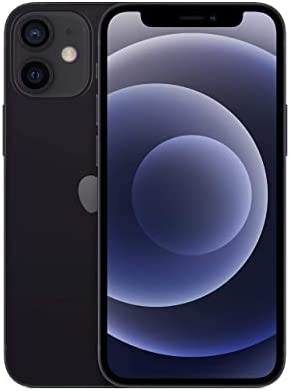 Apple iPhone 12 Mini, 64GB, Black - Unlocked (Renewed)
